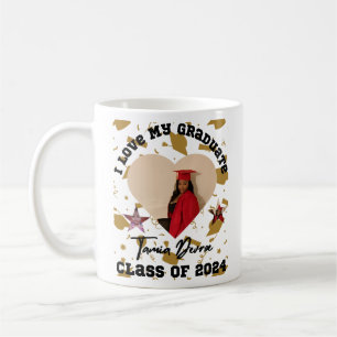 I Love My Graduate 2024 Heart Coffee Mug