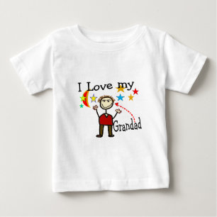 I Love My Grand Dad Baby T-Shirt