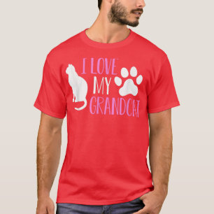 I love my Grandcat  Cat Lover Granddad Grandma Gra T-Shirt