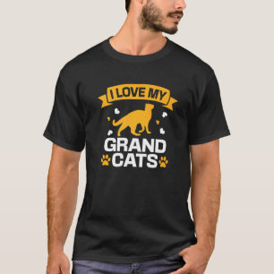 I Love My Grandcats Cat Granddad Grandma Grandpa T-Shirt