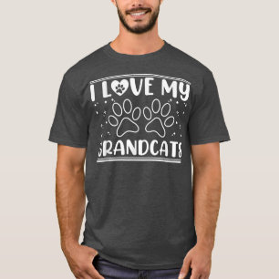 I love my Grandcats - Cat Lover Granddad Grandma G T-Shirt