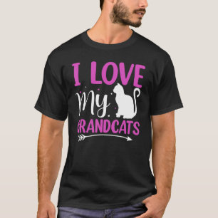 I love my Grandcats Cat Lover Granddad Grandma Gra T-Shirt