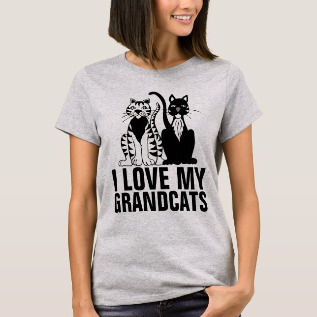 I LOVE MY GRANDCATS T-SHIRTS (Front)