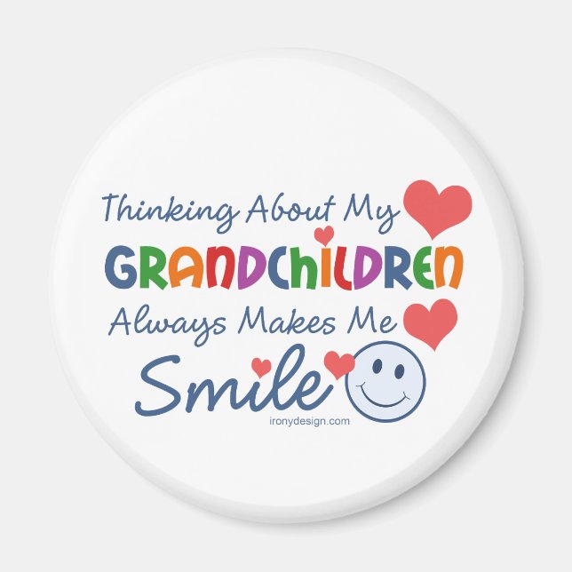 I Love My Grandchildren Magnet (Front)