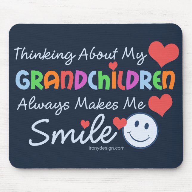I Love My Grandchildren Mouse Pad (Front)