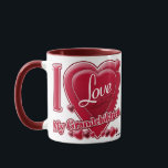 I Love My Grandchildren red hearts Mug<br><div class="desc">I Love My Grandchildren red hearts</div>