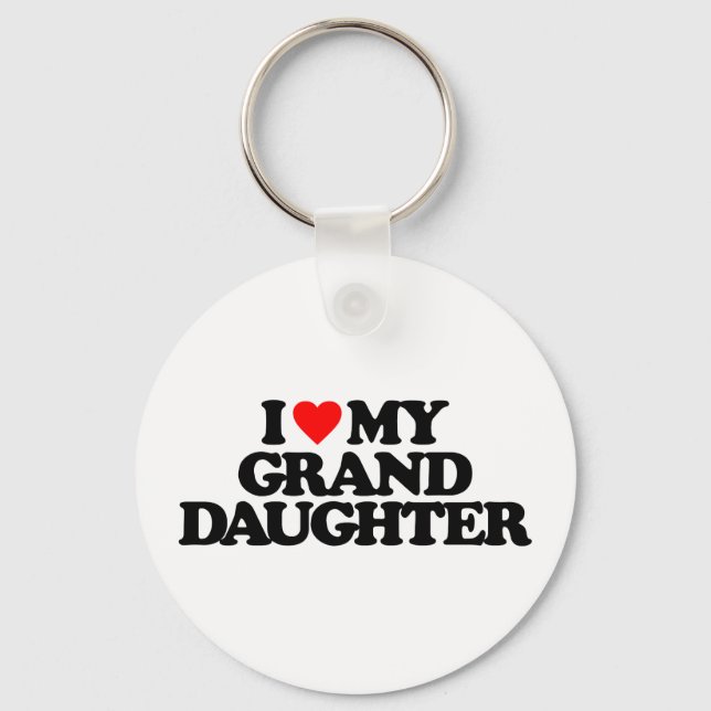 I LOVE MY GRANDDAUGHTER KEY RING (Front)