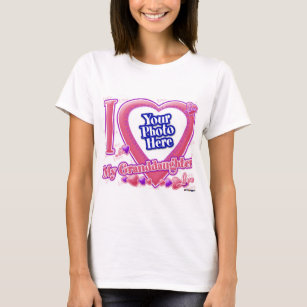 I Love My Granddaughter pink/purple - photo T-Shirt