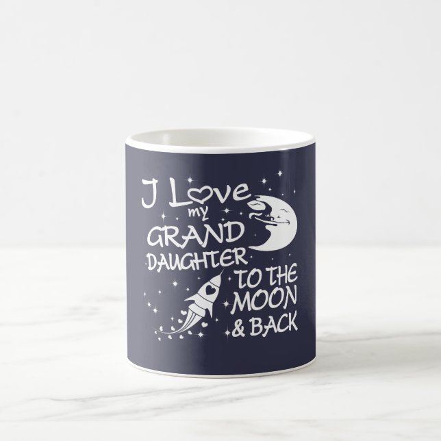 I Love My GrandDaughter to the Moon and Back Coffee Mug (Center)