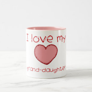 I love my granddaughter Two-Tone coffee mug
