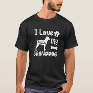 I Love My Granddog Brittany Dog Grandma Grandpa T-Shirt