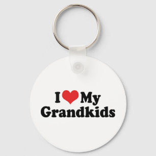 I Love My Grandkids Keychain