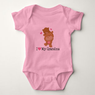 I Love My Grandma baby girls Tutu Tee