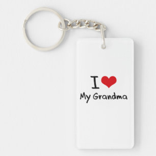I Love My Grandma Key Ring