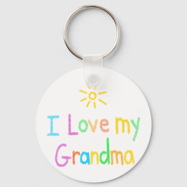 I Love my Grandma Key Ring (Front)