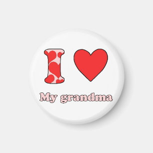 I love my grandma magnet