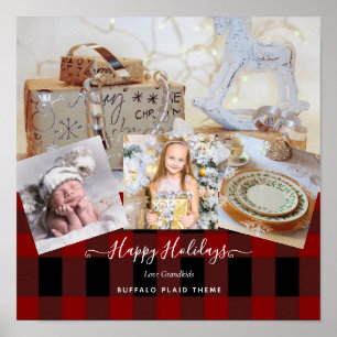 I Love My GRANDMA - PHOTO COLLAGE Grandparent Gift Poster