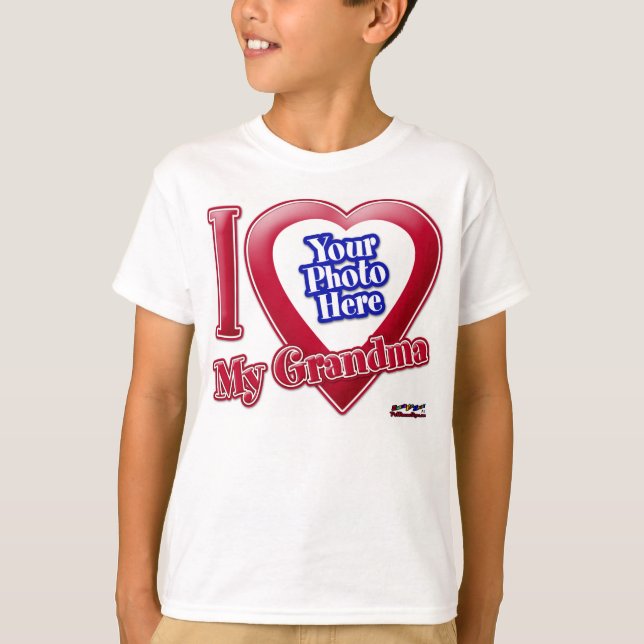 I Love My Grandma - Photo T-Shirt (Front)