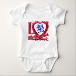 I Love My Grandma red heart - photo Baby Bodysuit<br><div class="desc">I Love My Grandma red heart - photo</div>