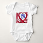 I Love My Grandma red heart - photo Baby Bodysuit<br><div class="desc">I Love My Grandma red heart - photo</div>