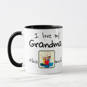 I Love my Grandma This Much Photo Christmas Mug