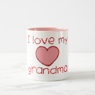 I love my grandma Two-Tone coffee mug