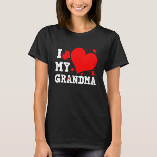 I Love My Grandma Valentines Day Family Matching G T-Shirt
