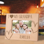 I Love my Grandpa Birthday picture frame<br><div class="desc">Show Grandpa just how much he means to you with this heartfelt "I Love My Grandpa" engraved picture frame. Designed to hold a cherished photo, this rustic wooden frame is a thoughtful and timeless birthday gift. Personalise it with Grandpa’s name or a loving message to make it truly special. Whether...</div>