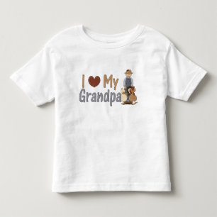 I Love My Grandpa (farmer) Toddler T-shirt
