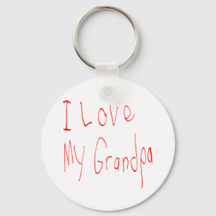 I Love My Grandpa! Keychain