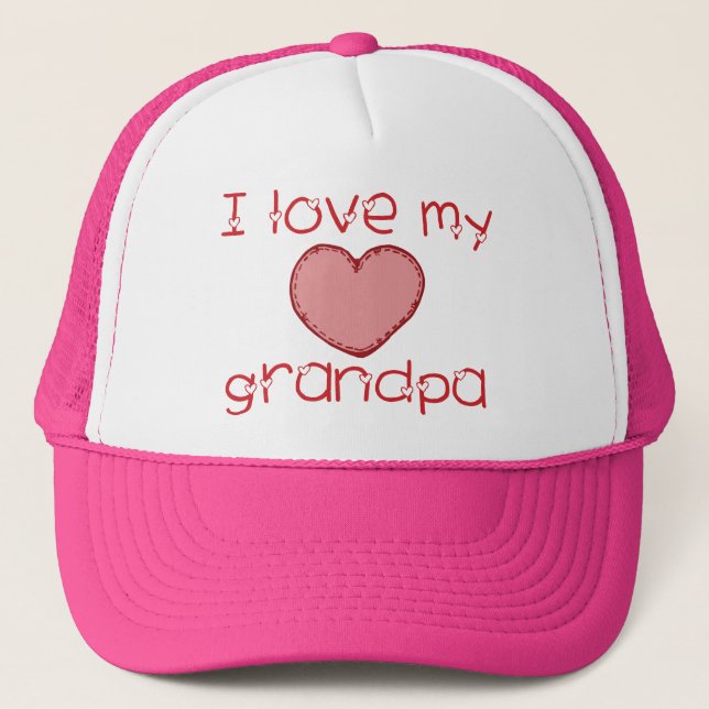 I love my grandpa trucker hat (Front)