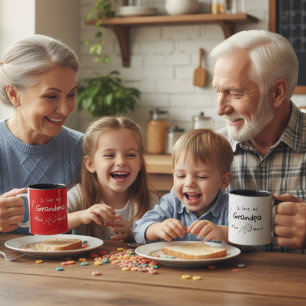 I love my grandpa typography named graphic mug