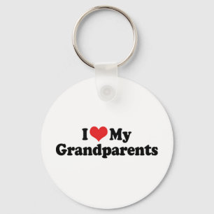 I Love My Grandparents Keychain