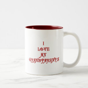 I love My Grandparents Two-Tone Coffee Mug