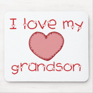 I love my grandson mouse pad