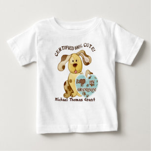 I Love my Grandson, Personalised Baby Tee Shirt
