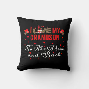 I Love My Grandson To The Moon And Back Cushion