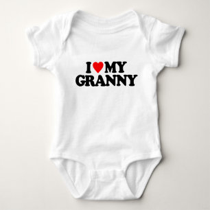 I LOVE MY GRANNY BABY BODYSUIT