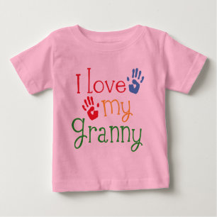 I Love My Granny Handprints Baby T-Shirt