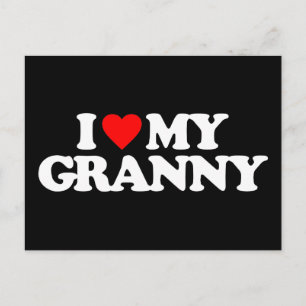 I LOVE MY GRANNY POSTCARD