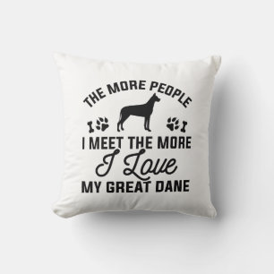 I Love My Great Dane Cushion