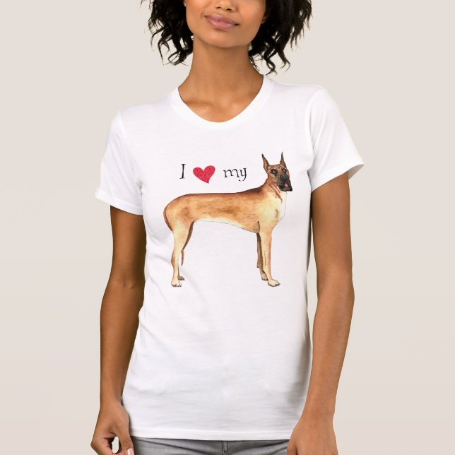 I Love my Great Dane T-Shirt (Front)