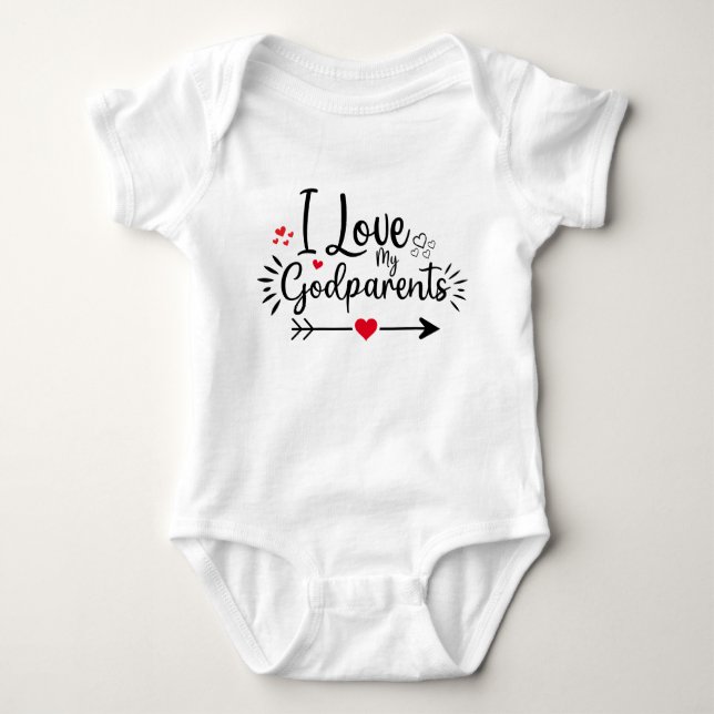I Love My Great Grandma Cute Gift Baby Bodysuit (Front)