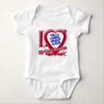 I Love My Great Grandma red heart - photo Baby Bodysuit<br><div class="desc">I Love My Great Grandma red heart - photo</div>