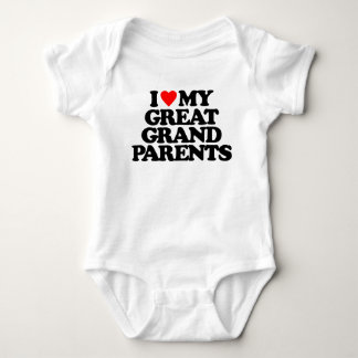 I LOVE MY GREAT GRANDPARENTS BABY BODYSUIT