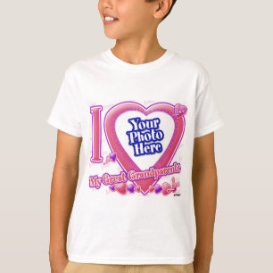 I Love My Great Grandparents pink/purple - photo T-Shirt