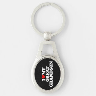 I LOVE MY GREAT GRANDSON KEY RING
