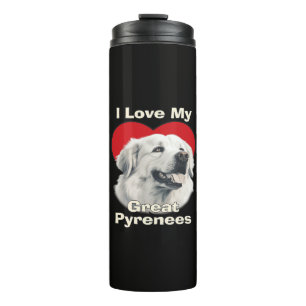 I love My Great Pyrenees Dog Thermal Tumbler