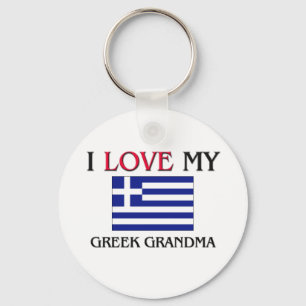 I Love My Greek Grandma Key Ring