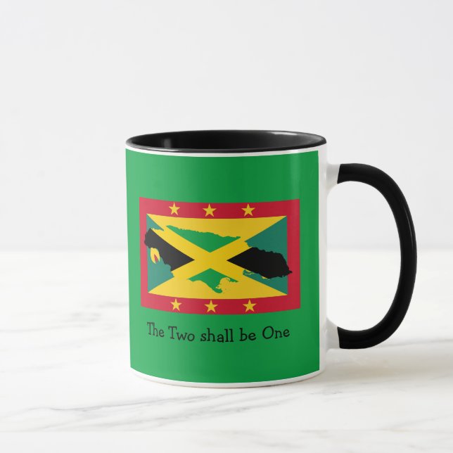 I Love My...| Grenada | Jamaica DUAL FLAG | Custom Mug (Right)